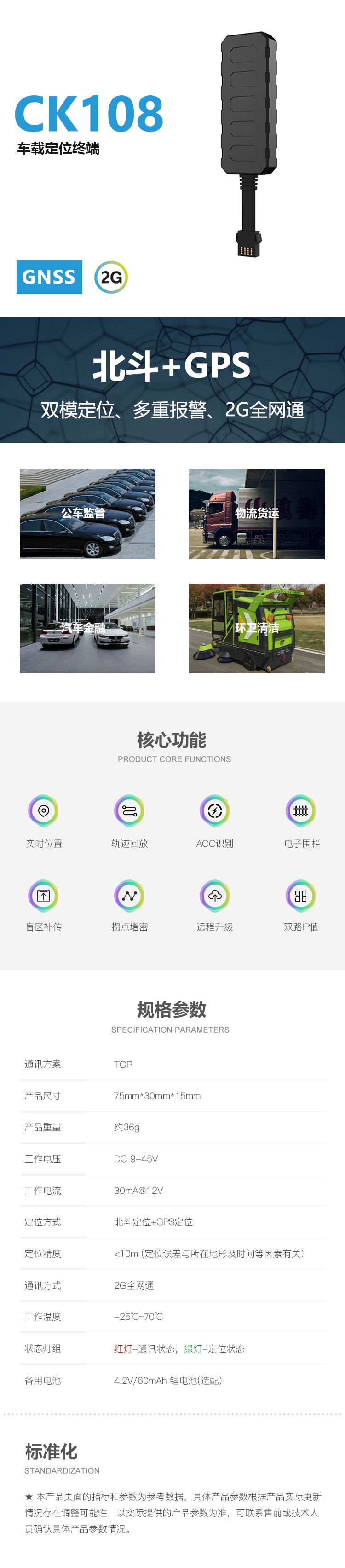 CK108 車載有線 產品詳情
