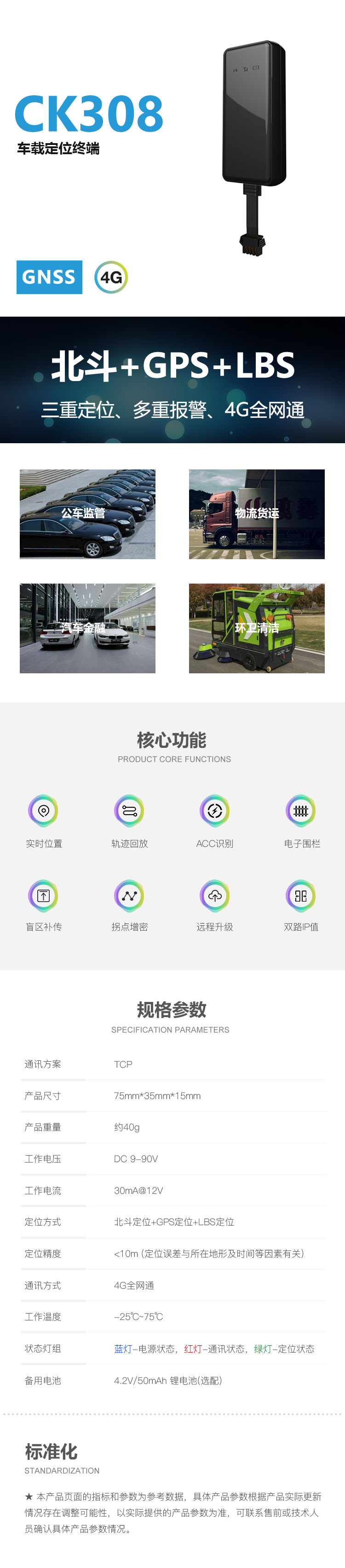 CK308 車載有線 產品詳情