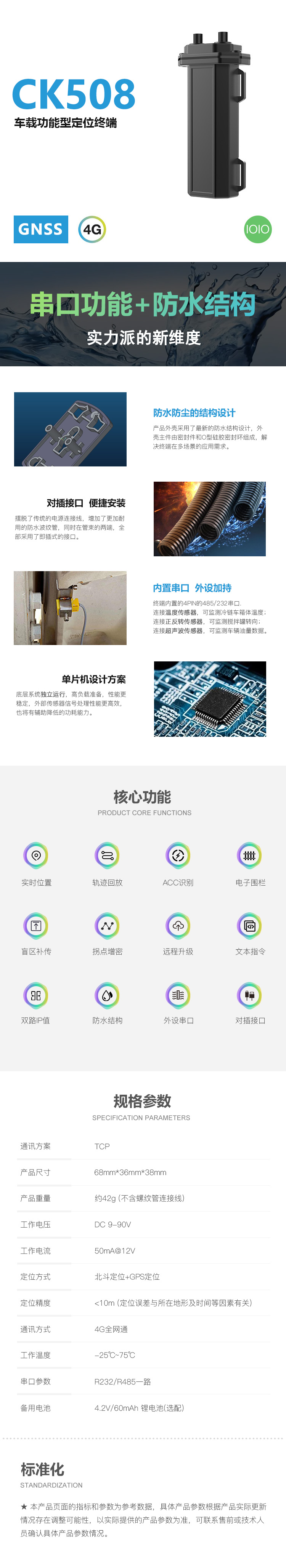 CK508 充電實時 產品詳情